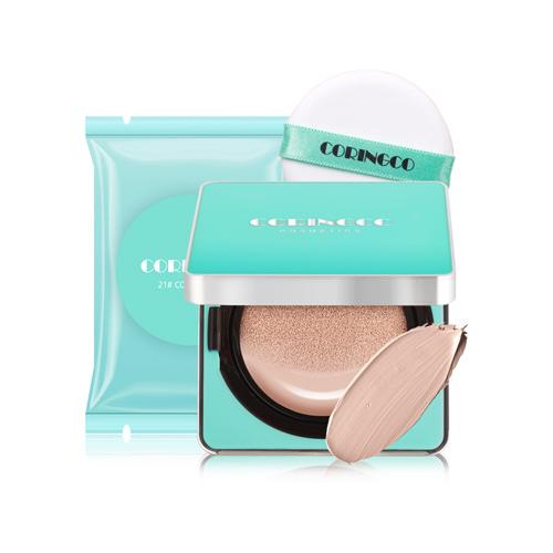 CORINGCO MINTBLOSSOM COVER BB CUSHION 15g + 15g(Refill) SPF50/PA+++ (3 Colors) - Faborya