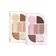 peripera Simplain Eye Palette 1.5gx1.17gx2.18g x 4 (2 Colors) - Faborya