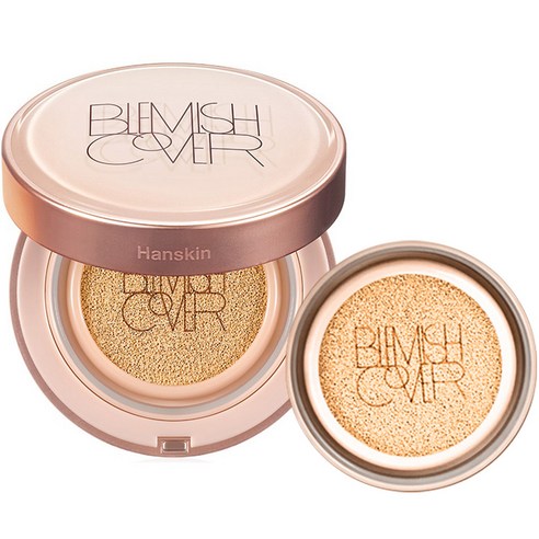Hanskin Semi Matte Blemish Cover Conceal Cushion 11g+11g(Refill) SPF 50+ PA+++ (2 Colors) - Faborya