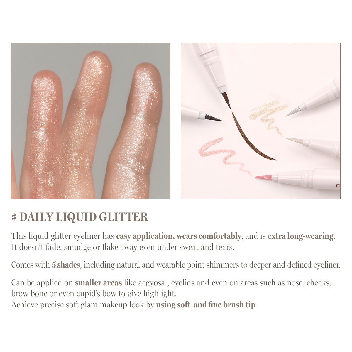 rom&nd Twinkle Pen Liner 0.5g - Faborya