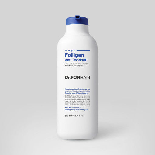 Dr.FORHAIR Folligen Anti-Dandruff Shampoo 500ml - Faborya