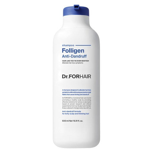 Dr.FORHAIR Folligen Anti-Dandruff Shampoo 500ml - Faborya