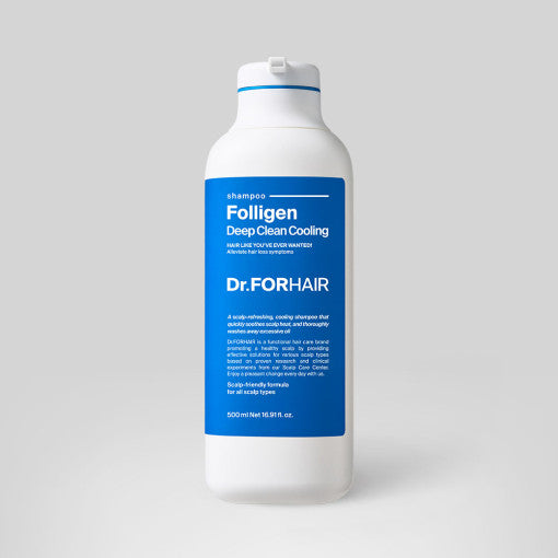 Dr.FORHAIR Folligen Deep Clean Cooling Shampoo 500ml - Faborya