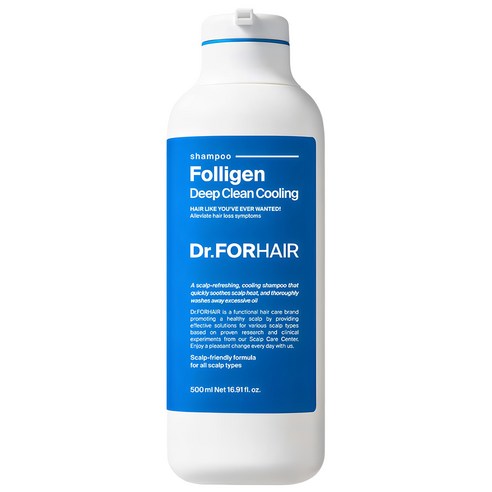 Dr.FORHAIR Folligen Deep Clean Cooling Shampoo 500ml - Faborya