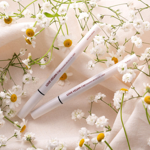 MIGUHARA Love Vegan Easy Drawing Brush Eye Liner - 2 Colors 0.6g - Faborya