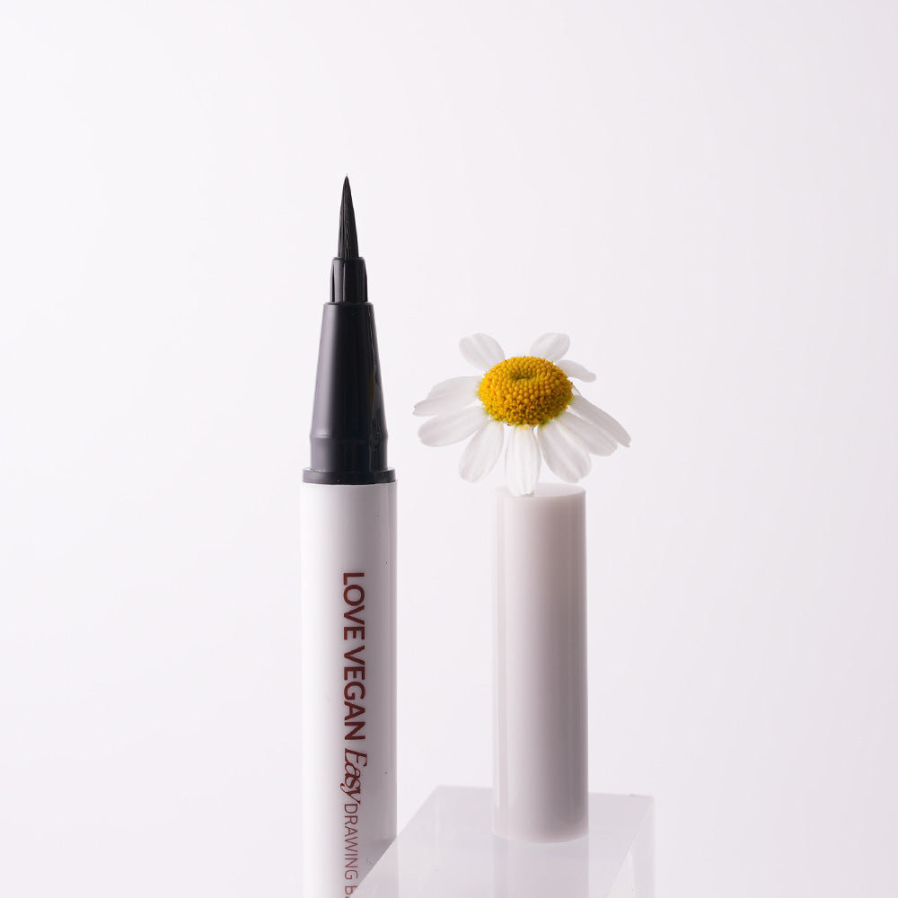 MIGUHARA Love Vegan Easy Drawing Brush Eye Liner - 2 Colors 0.6g - Faborya