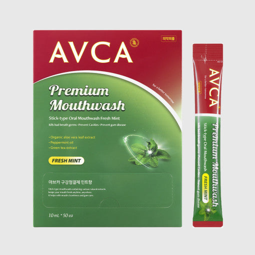 AVCA Stick-Type Oral Mouthwash Fresh Mint 10ml X 50ea - Faborya