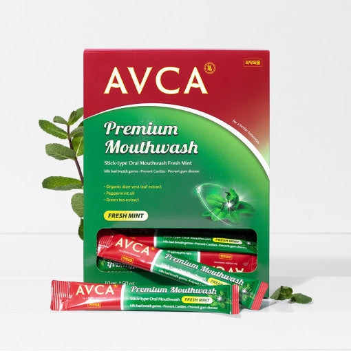 AVCA Stick-Type Oral Mouthwash Fresh Mint 10ml X 50ea - Faborya