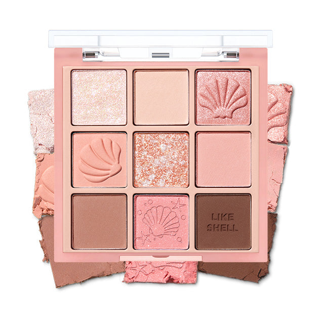 [HOLIKA HOLIKA] My Fave Mood Eye Palette 8g #SHELL ON THE BEACH - Faborya