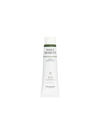 THE FACE SHOP Daily Moment Vegan Hand Cream 30ml (6 Types) - Faborya