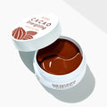 PETITFEE Cacao Energizing Hydrogel Eye Mask 80g (60 Patches) - Faborya