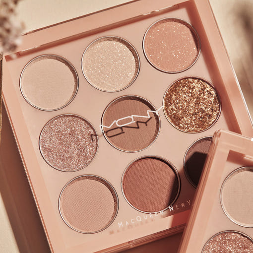 [MACQUEEN New York] 1001 Tone-On-Tone Shadow Palette Pro 9 9g #Nude Mood - Faborya