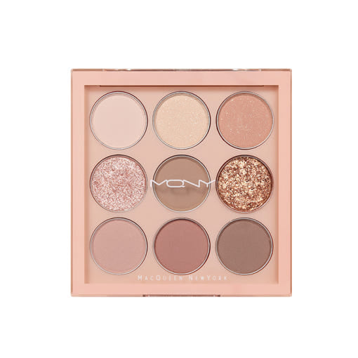 [MACQUEEN New York] 1001 Tone-On-Tone Shadow Palette Pro 9 9g #Nude Mood - Faborya