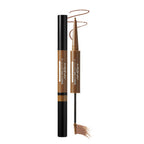 [MACQUEEN New York] My Colouring Dual Eyebrow Pencil & Browcara #Light Brown - Faborya