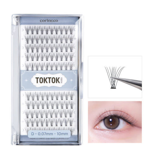 CORINGCO Toktok-Hara Air Eyelash 100pcs (3 Types) - Faborya