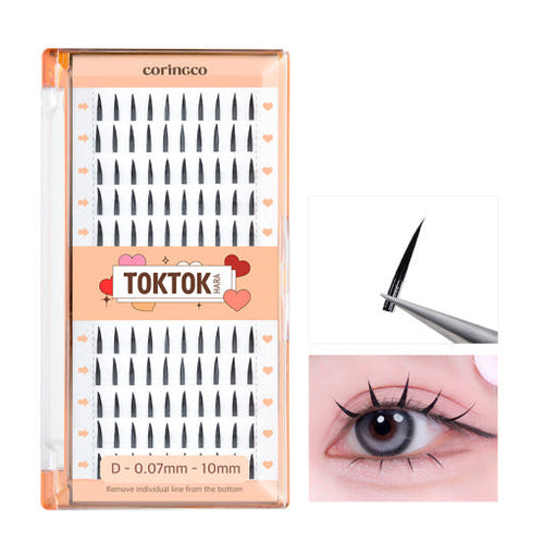 CORINGCO Toktok-Hara Bold Eyelash 100pcs (3 Types) - Faborya