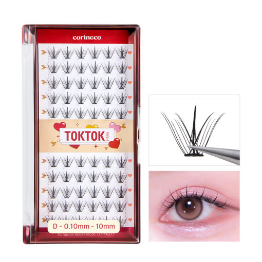 CORINGCO Toktok-Hara Cupid Eyelash 60pcs (3 Types) - Faborya
