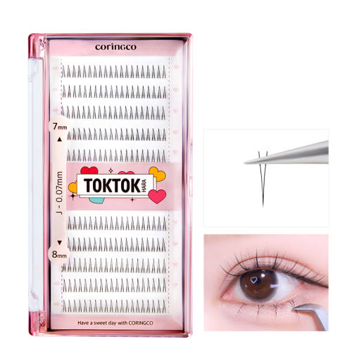 CORINGCO Toktok-Hara Under Eyelashes (110pcs, 200pcs) (3 Types) - Faborya