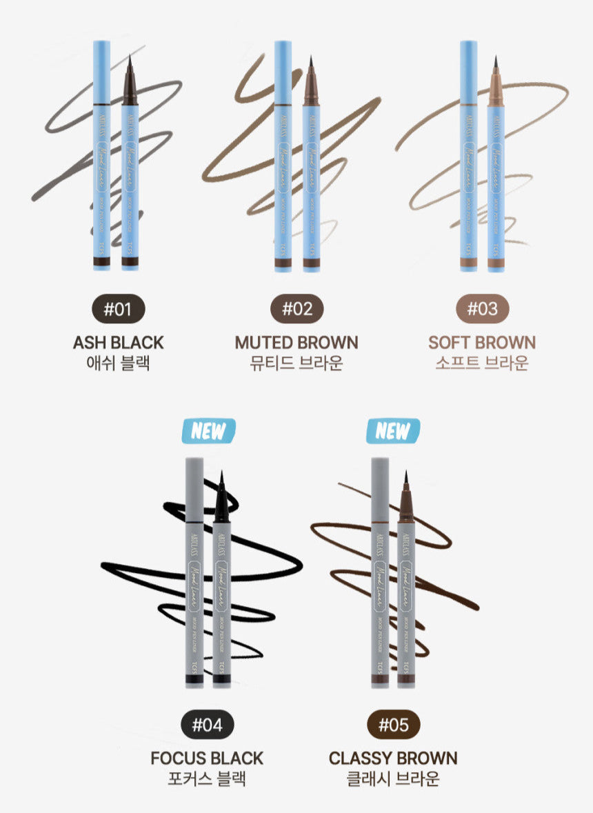 [TOO COOL FOR SCHOOL] Artclass Mood Pen Liner 0.6ml (5 Colors) - Faborya