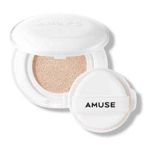 AMUSE Ceramic Skin Perfector Cushion SPF40 PA++ Set 15g + 15g(Refill) (4 Colors) - Faborya