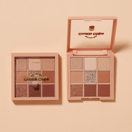 ETUDE Play Color Eyes 9-Color 7.2g #Cookie Chips - Faborya