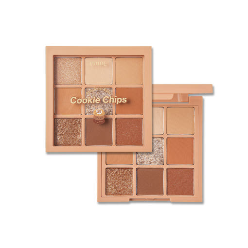 ETUDE Play Color Eyes 9-Color 7.2g #Cookie Chips - Faborya