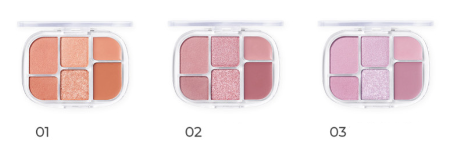 WAKEMAKE Soft Sheer Multi Palette 6.4g (11 Colors) - Faborya