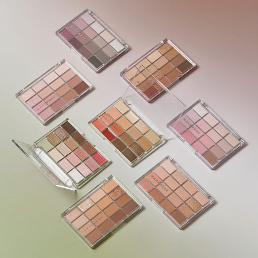 WAKEMAKE Soft Blurring Eye Palette 14g (17colors) - Faborya