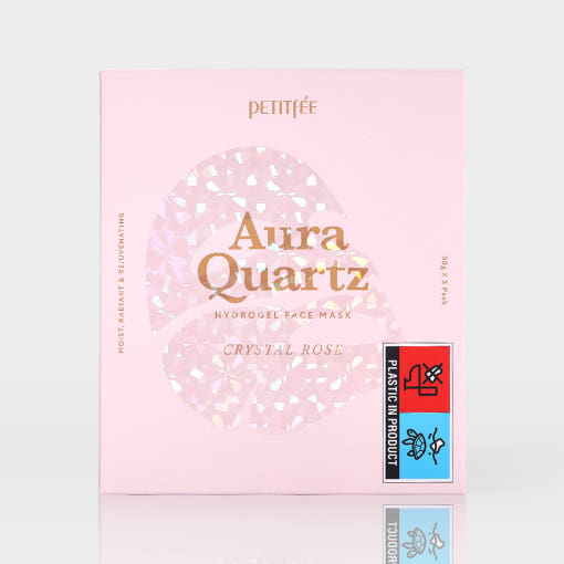 PETITFEE Aura Quartz Hydrogel Face Mask Crystal Rose 30g X 5ea - Faborya