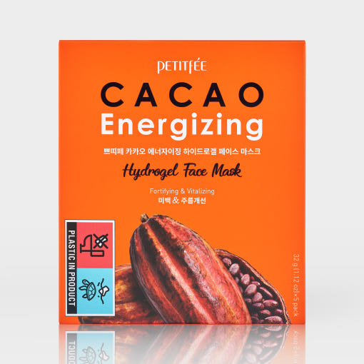 PETITFEE CACAO Energizing Hydrogel Face Mask 32g X 5ea - Faborya