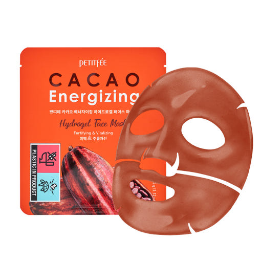 PETITFEE CACAO Energizing Hydrogel Face Mask 32g X 5ea - Faborya