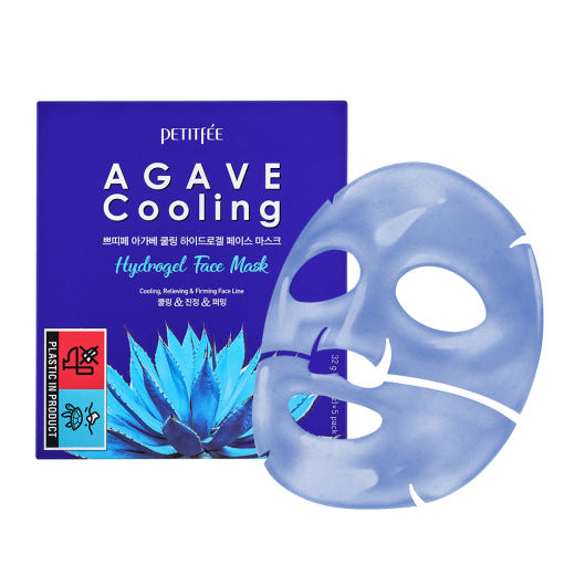 PETITFEE AGAVE Cooling Hydrogel Face Mask 32g X 5ea - Faborya