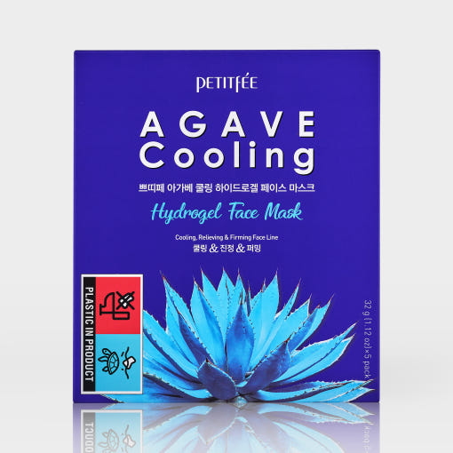 PETITFEE AGAVE Cooling Hydrogel Face Mask 32g X 5ea - Faborya