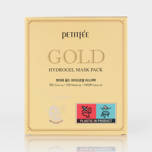PETITFEE Gold Hydrogel Mask Pack 32g X 5ea - Faborya