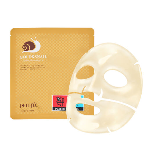 PETITFEE GOLD & SNAIL Hydrogel Mask Pack 30g X 5ea - Faborya