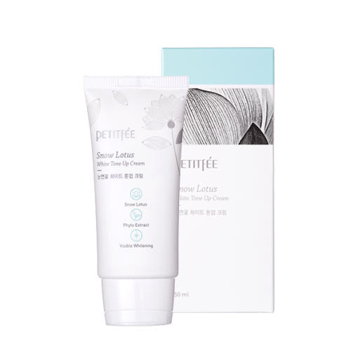 PETITFEE Snow Lotus White Tone Up Cream 50ml - Faborya