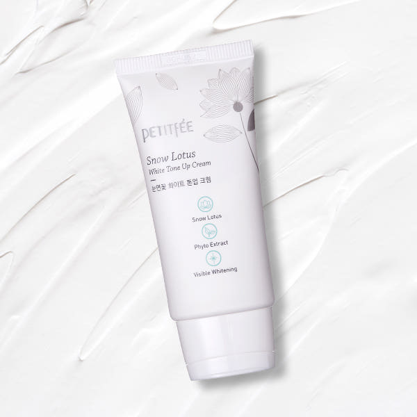 PETITFEE Snow Lotus White Tone Up Cream 50ml - Faborya
