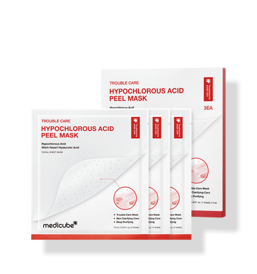 medicube Hypochlorous Acid Peel Mask 13ml X 3ea - Faborya